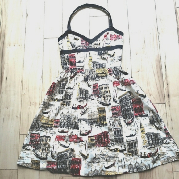 David Meister Dresses & Skirts - David Meister halter dress venice Italy print 6
